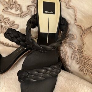 Dolce Vita Black Braided Women's Sandals
